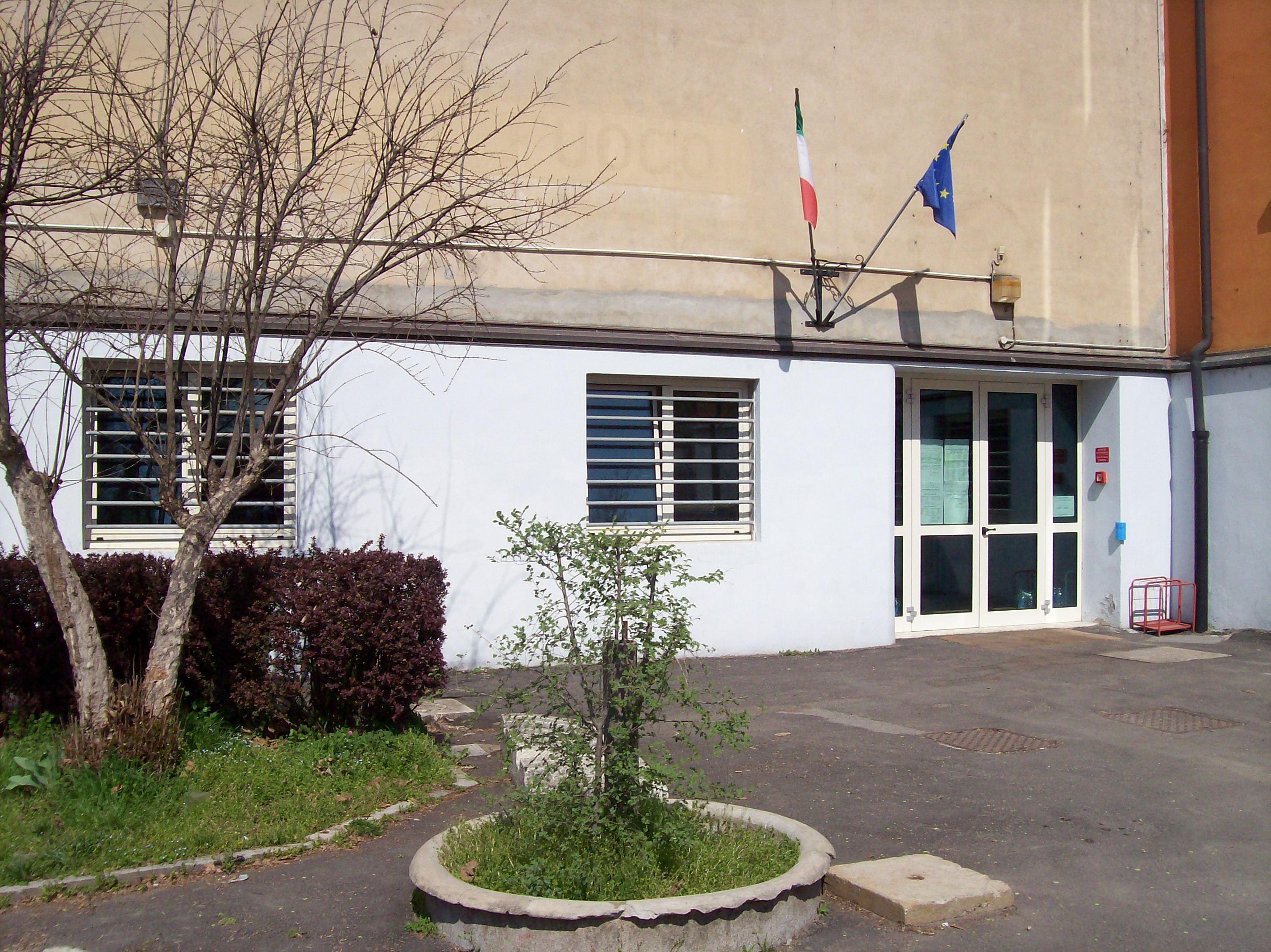 L'ingresso della Scuola dell'Infanzia di Mortara